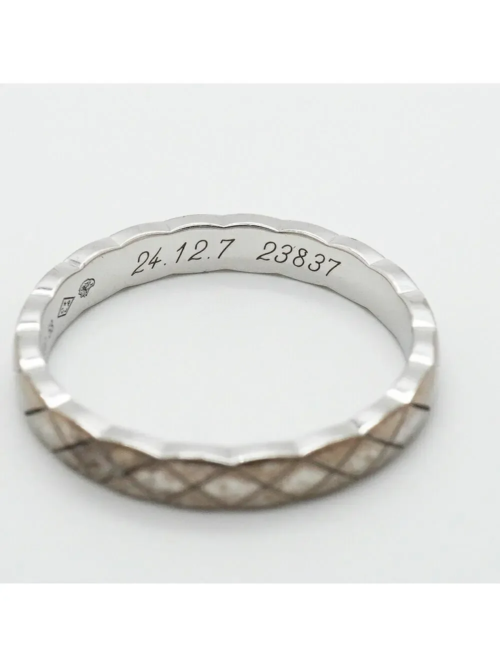 Chanel Ring 18K White Gold #327577C17B